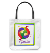 Gemini Basketweave Tote Bag | Zodiac Series 3 - Beyond T-shirts